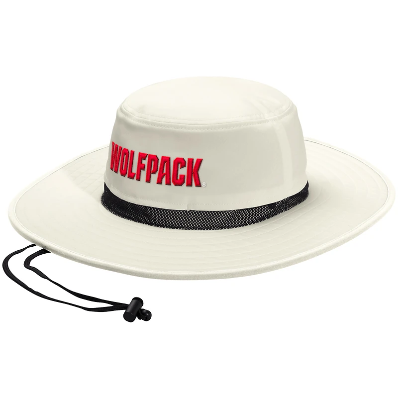 Unisex adidas Cream NC State Wolfpack Wide Brim Boonie Bucket Hat