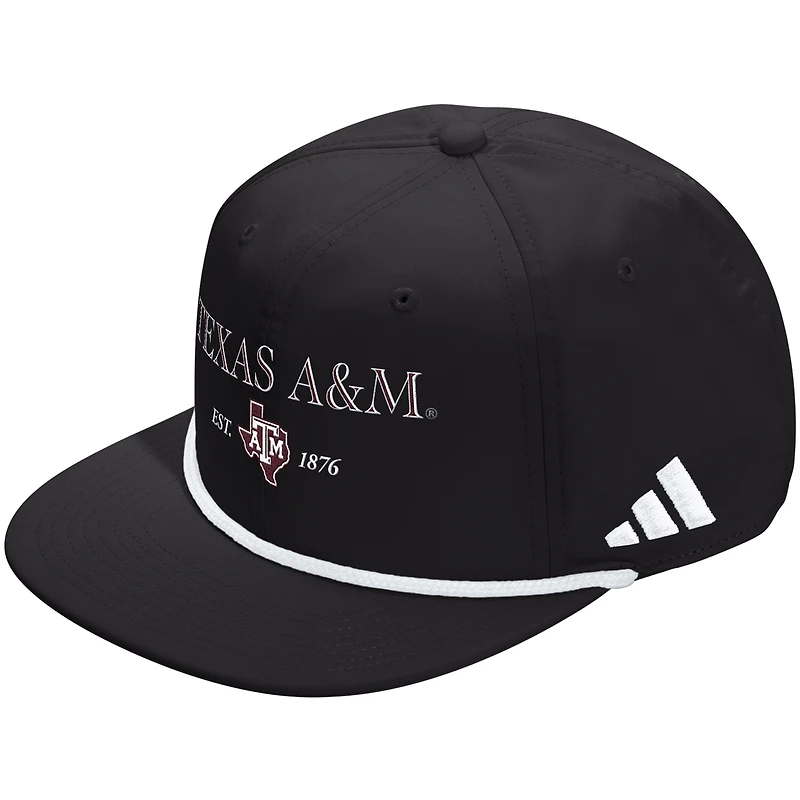Unisex adidas  Black Texas A&M Aggies Seasonal Rope Adjustable Hat