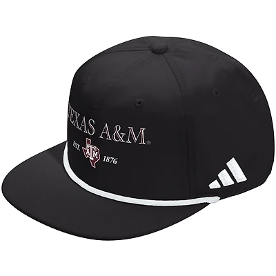 Unisex adidas  Black Texas A&M Aggies Seasonal Rope Adjustable Hat