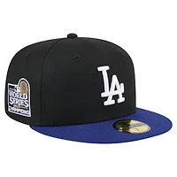 Men's New Era  Black Los Angeles Dodgers 2024 World Series Champions 59FIFTY Fitted Hat