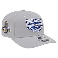 Men's New Era  Gray Los Angeles Dodgers 2024 World Series Champions 9SEVENTY Adjustable Hat