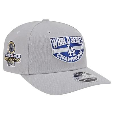 Men's New Era  Gray Los Angeles Dodgers 2024 World Series Champions 9SEVENTY Adjustable Hat