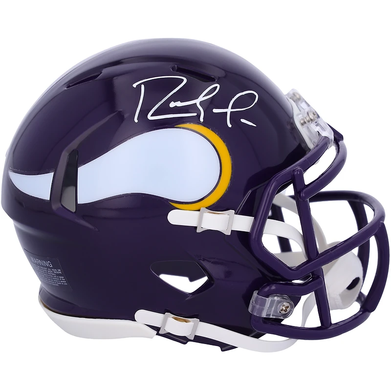 Randy Moss Minnesota Vikings Autographed Riddell 1983-2001 Throwback Speed Mini Helmet