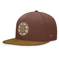 Men's Fanatics Brown Boston Bruins Fall Leaves Acreage Snapback Hat