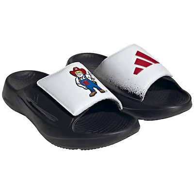 Unisex adidas White Nebraska Huskers Lightblaze Slide Sandals
