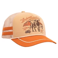 Men's Tan/Texas Orange Howler Brothers x Texas Longhorns Foam Dome Trucker Adjustable Hat