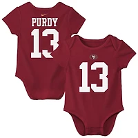 Newborn & Infant Nike Brock Purdy Scarlet San Francisco 49ers Player Name Number Bodysuit