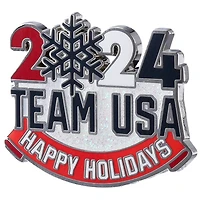 Team USA 2024 Happy Holidays Pin