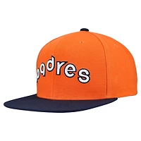 Men's Mitchell & Ness Orange San Diego Padres Cooperstown Collection Basic Flip Snapback Hat