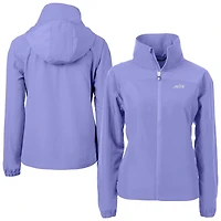 Women's Cutter & Buck  Purple New York Jets Charter Eco Recycled Full-Zip Jacket