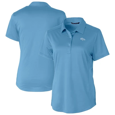 Women's Cutter & Buck  Powder Blue Denver Broncos Prospect Eco Textured Stretch Recycled Polo