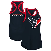 Women's G-III 4Her by Carl Banks  Navy Houston Texans Tater Racerback Tank Top