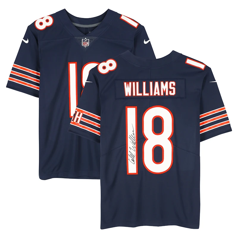 Caleb Williams Chicago Bears Autographed Navy Nike Limited Jersey