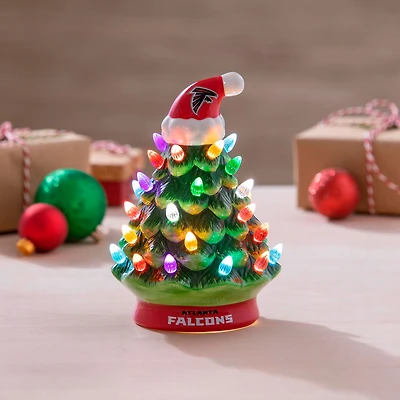 Atlanta Falcons 8" Light Up Ceramic LED Christmas Tree