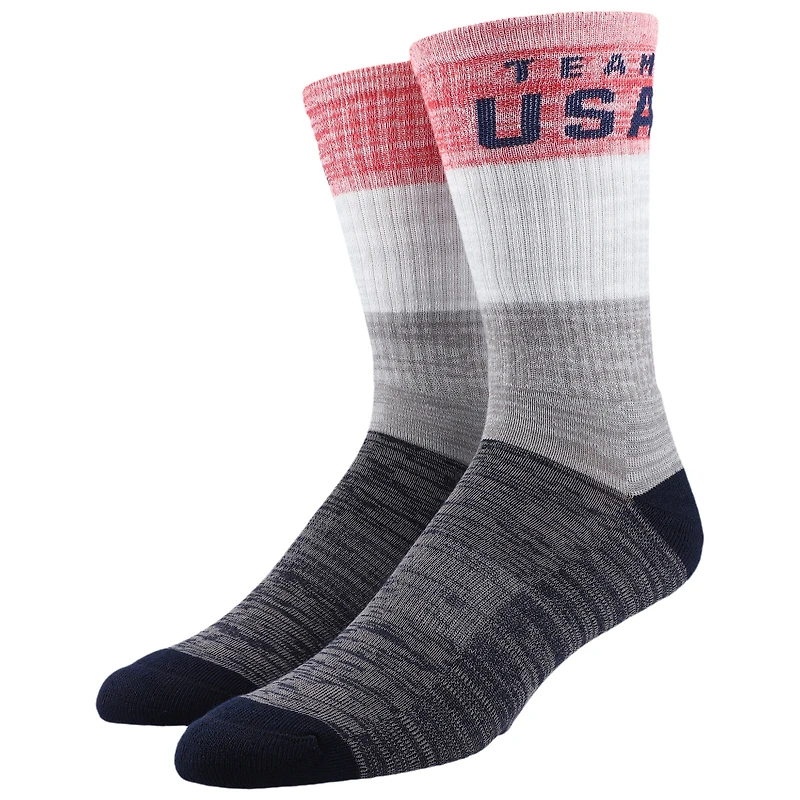 Men's  Gray Team USA Single Crew Socks