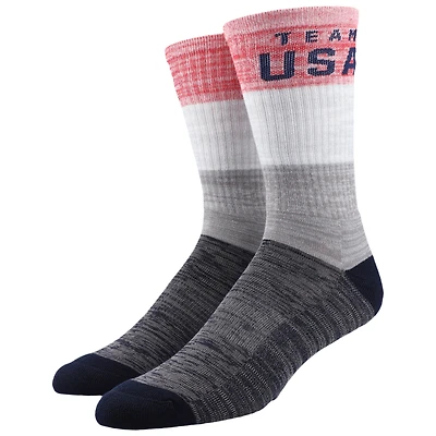 Men's  Gray Team USA Single Crew Socks