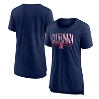 Women's Navy California Angels Toppler Tri-Blend T-Shirt