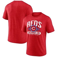 Men's Red Cincinnati Reds Badge of Honor Tri-Blend T-Shirt