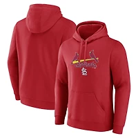 Men's Red St. Louis Cardinals Team Lockup Pullover Hoodie