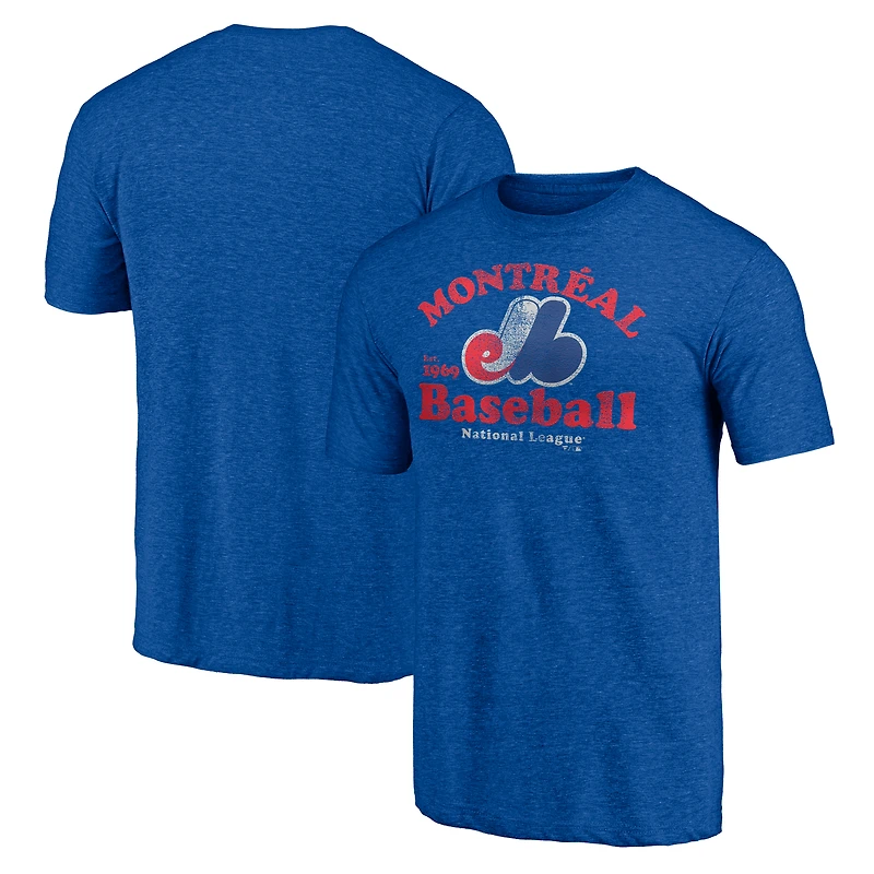 Men's Royal Montreal Expos Our Game Tri-Blend T-Shirt