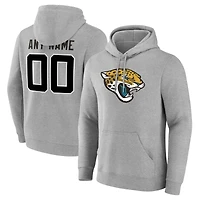 Men's  Gray Jacksonville Jaguars Team Authentic Custom Pullover Hoodie