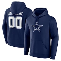 Men's  Navy Dallas Cowboys Team Authentic Custom Pullover Hoodie