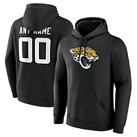 Men's  Black Jacksonville Jaguars Team Authentic Custom Pullover Hoodie