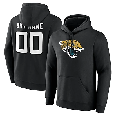 Men's  Black Jacksonville Jaguars Team Authentic Custom Pullover Hoodie