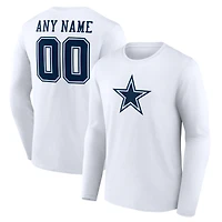 Men's Dallas Cowboys Team Authentic Custom Long Sleeve T-Shirt