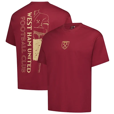 Men's Sport Design Sweden  Burgundy West Ham United Game Day Graphic T-Shirt