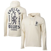 Men's Sport Design Sweden  Cream Chelsea Relaxed Offside Long Sleeve Hoodie T-Shirt