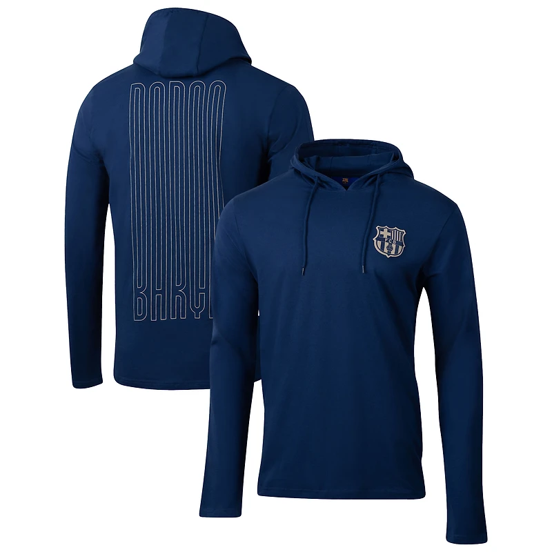 Men's Sport Design Sweden  Navy Barcelona Relaxed Offside Long Sleeve Hoodie T-Shirt