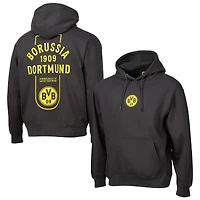 Men's Sport Design Sweden  Charcoal Borussia Dortmund Streetwear Relaxed Pullover Hoodie