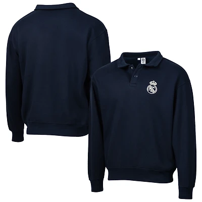 Men's Sport Design Sweden Navy Real Madrid Retro Relaxed Fleece Sweater