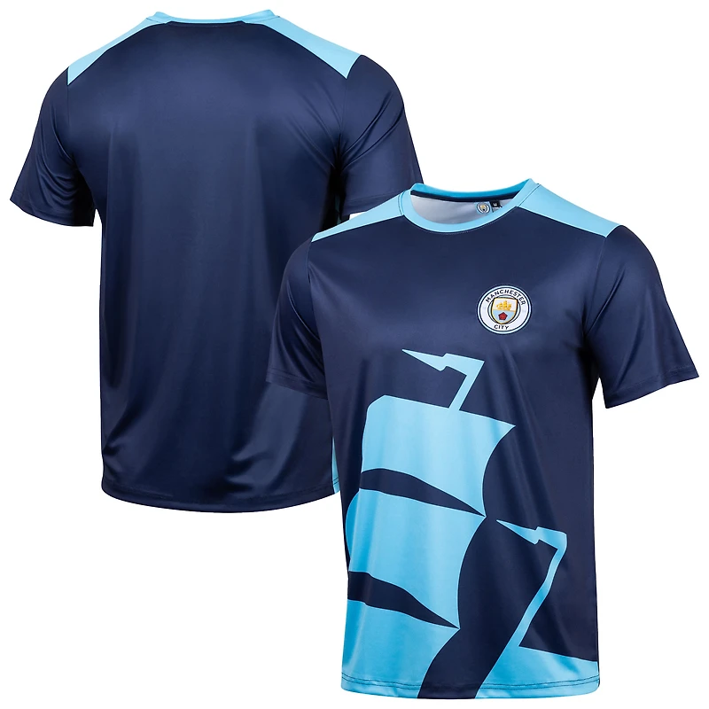 Men's Sport Design Sweden  Navy Manchester City Home Sideline T-Shirt