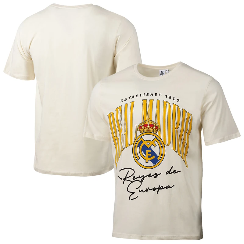 Men's Sport Design Sweden  Cream Real Madrid Hometown Hero Graphic T-Shirt