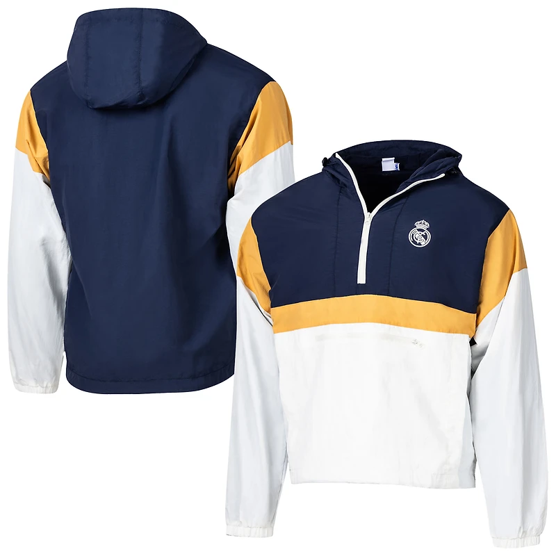 Men's Sport Design Sweden Navy Real Madrid Starer Premium Anorak Quarter-Zip Jacket