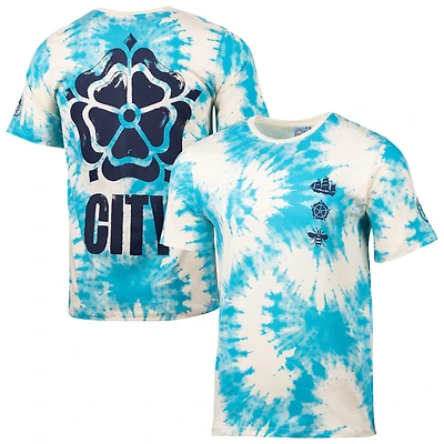 Men's Sport Design Sweden  White Manchester City Relaxed Time Out Tie-Dye T-Shirt