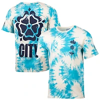 Men's Sport Design Sweden  White Manchester City Relaxed Time Out Tie-Dye T-Shirt