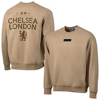 Men's Sport Design Sweden  Khaki Chelsea Community Casual Relaxed Pullover Sweatshirt