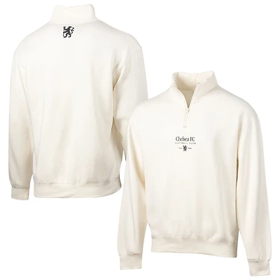 Men's Sport Design Sweden  White Chelsea Half Time Quarter-Zip Fleece Jacket