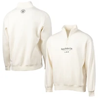 Men's Sport Design Sweden  White Manchester City Half Time Quarter-Zip Fleece Jacket