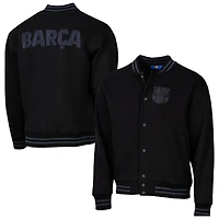 Men's Sport Design Sweden Black Barcelona Free Kick Fleece Varsity Sweater