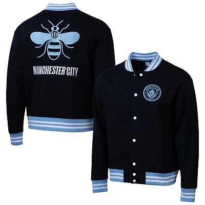 Men's Sport Design Sweden Navy Manchester City Free Kick Fleece Varsity Sweater