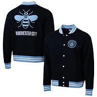 Men's Sport Design Sweden Navy Manchester City Free Kick Fleece Varsity Sweater