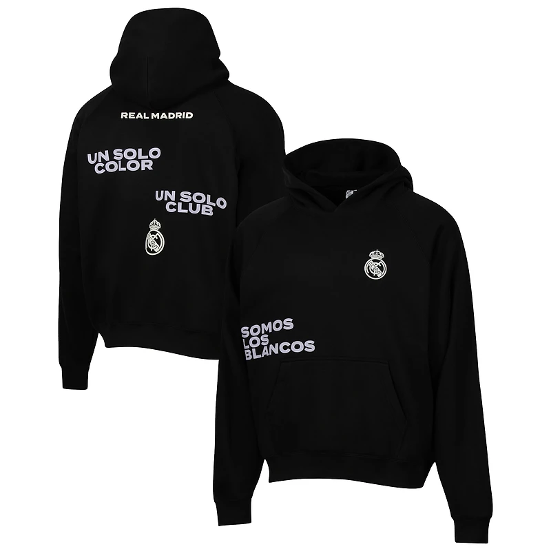 Men's Sport Design Sweden Black Real Madrid Overtime Oversized Raglan Hoodie