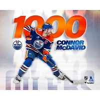 Connor McDavid Edmonton Oilers Unsigned 1,000 NHL Points Stylized Photograph