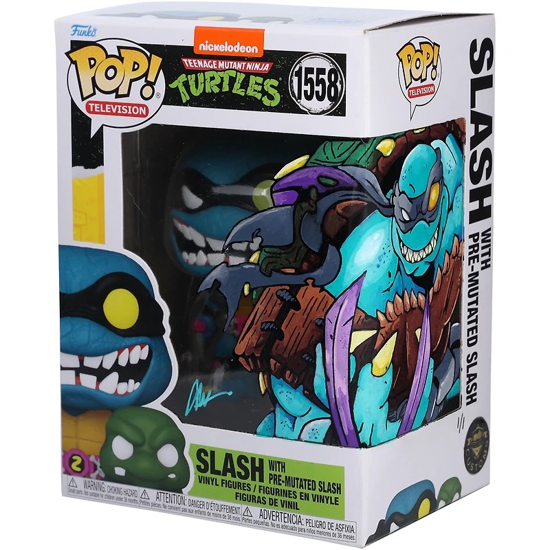 Slash Teenage Mutant Ninja Turtles Funko Pop! #1558 Vinyl Figure - Art by Mike Lachimia - Limited Edition #1/1 - RG13322279
