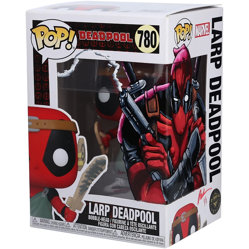 Larp Deadpool Funko Pop! #780 Vinyl Figure - Art by Mike Lachimia - Limited Edition #1/1 - RG13322281
