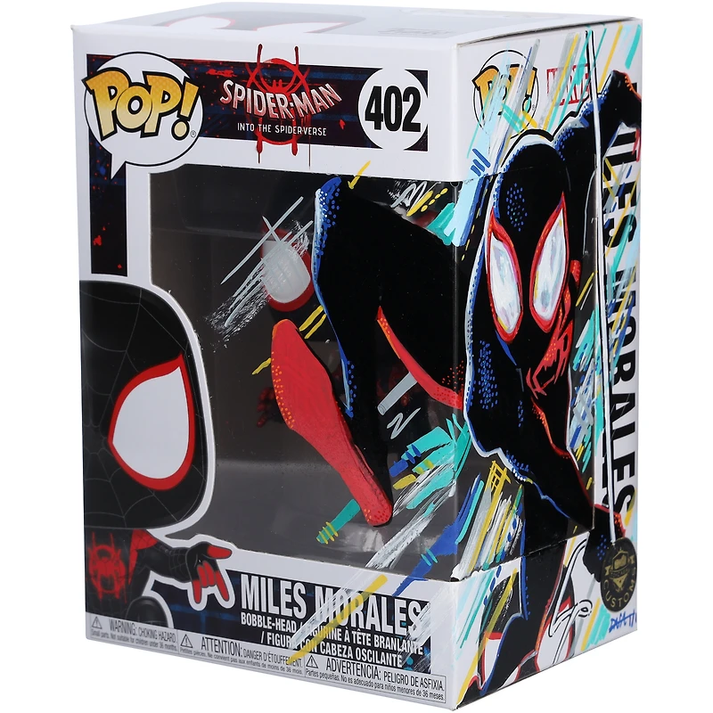 Miles Morales Spider-Man: Into the Spider-Verse Funko Pop! #402 Vinyl Figure - Art by Diana Aitken - Limited Edition #1/1 - RG13322278